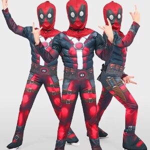 Kids Superhero Costume - Red and Black
